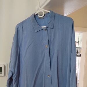 Gertie's Blue Button-Up Shirt
